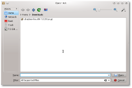 Ark Open Dialog - select Dropbox file